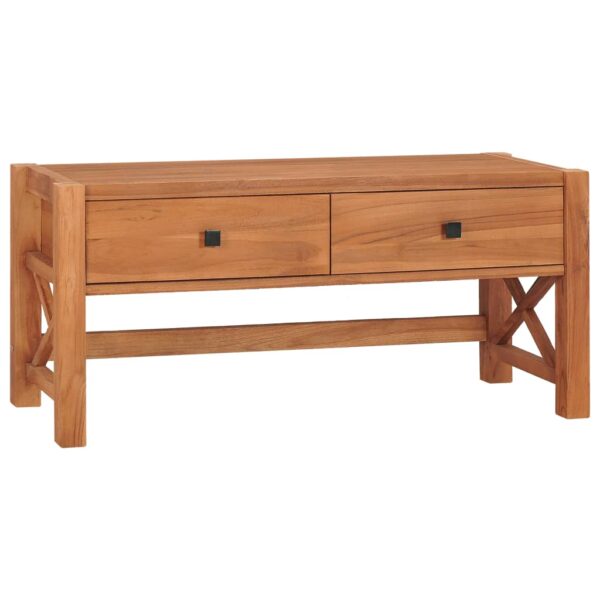 vidaXL TV Stand 39.4"x15.7"x17.7" Teak Wood