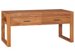 vidaXL TV Stand 39.4"x15.7"x17.7" Teak Wood