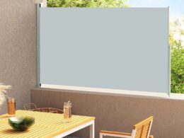 vidaXL Patio Retractable Side Awning 70.9"x118.1" Gray