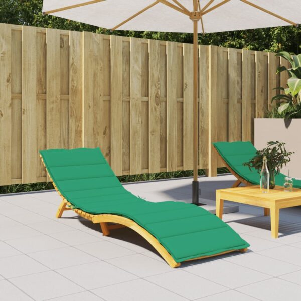 vidaXL Sun Lounger Cushion Green 78.7"x23.6"x1.2" Oxford Fabric