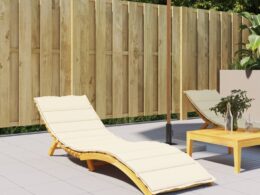 vidaXL Sun Lounger Cushion Cream 78.7"x27.6"x1.2" Oxford Fabric