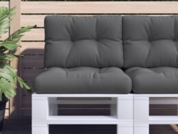 vidaXL Pallet Cushion Anthracite 23.6"x15.7"x4.7" Fabric