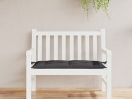 vidaXL Garden Bench Cushion Black 39.4"x19.7"x2.8" Oxford Fabric