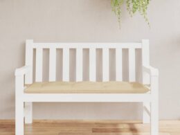 vidaXL Garden Bench Cushion Beige 47.2"x19.7"x2.8" Oxford Fabric
