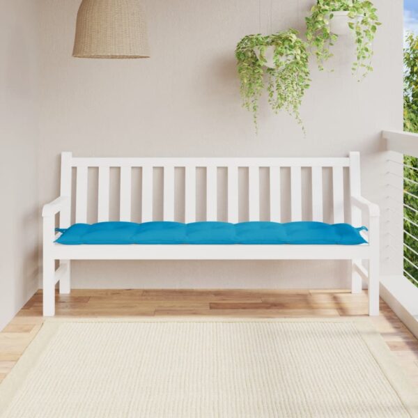 vidaXL Garden Bench Cushion Light Blue 70.9"x19.7"x2.8" Oxford Fabric