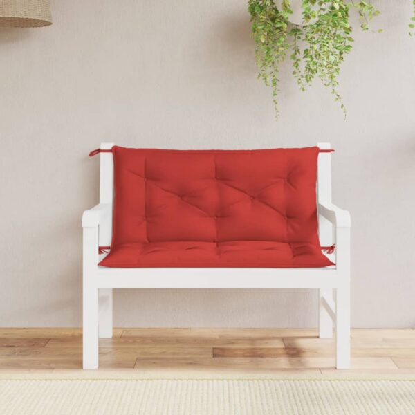 vidaXL Garden Bench Cushion Red 39.4"x(19.7"+19.7")x2.8" Oxford Fabric