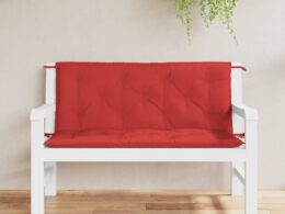 vidaXL Garden Bench Cushion Red 47.2"x(19.7"+19.7")x2.8" Oxford Fabric