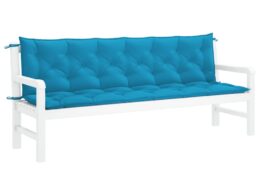 vidaXL Garden Bench Cushion Light Blue 78.7"x(19.7"+19.7")x2.8" Oxford Fabric
