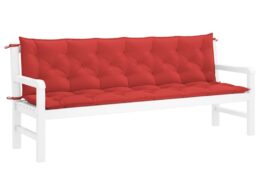 vidaXL Garden Bench Cushion Red 78.7"x(19.7"+19.7")x2.8" Oxford Fabric