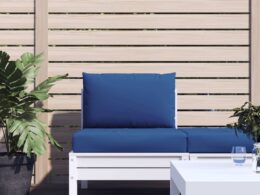 vidaXL Pallet Cushions 2 pcs Blue Oxford Fabric