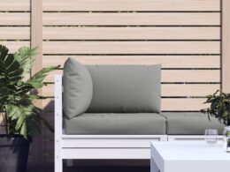 vidaXL Pallet Cushions 3 pcs Gray Oxford Fabric