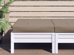 vidaXL Pallet Cushion Taupe 23.6"x23.6"x2.4" Oxford Fabric