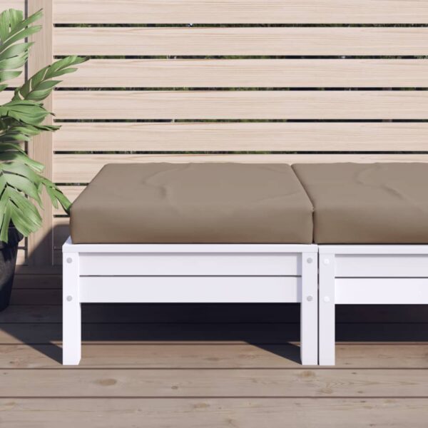 vidaXL Pallet Cushion Taupe 23.6"x23.6"x2.4" Oxford Fabric