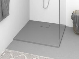 vidaXL Shower Base Tray SMC Gray 35.4"x31.5"