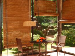 vidaXL 3 Piece Patio Dining Set Brown