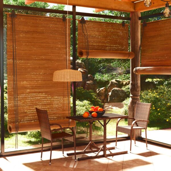 vidaXL 3 Piece Patio Dining Set Brown