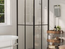 vidaXL Shower Cabin ESG 31.5"x31.5"x70.9"