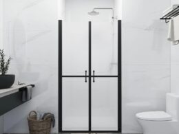 vidaXL Shower Door Frosted ESG (30.7"-31.9")x74.8"