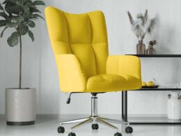vidaXL Relaxing Chair Mustard Yellow Velvet