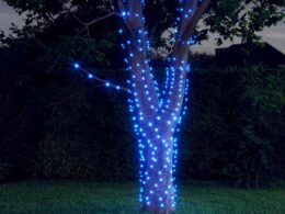 vidaXL Solar Fairy Lights 2 pcs 2x200 LED Blue Indoor Outdoor