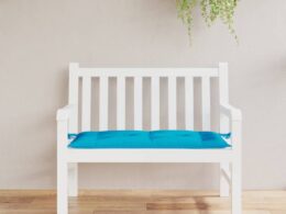 vidaXL Garden Bench Cushion Light Blue 43.3"x19.7"x2.8" Oxford Fabric