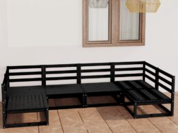 vidaXL 6 Piece Patio Lounge Set Solid Pinewood