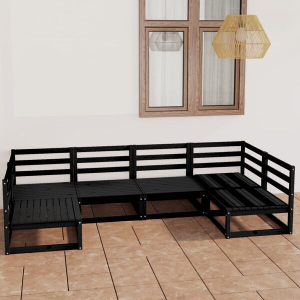 vidaXL 6 Piece Patio Lounge Set Solid Pinewood