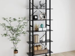 vidaXL High Cabinet Gray 31.5"x11.8"x82.7" Engineered Wood