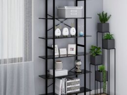 vidaXL High Cabinet Black 39.4"x11.8"x82.7" Engineered Wood