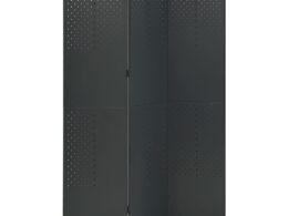 vidaXL 3-Panel Room Divider Anthracite 47.2"x70.9" Steel