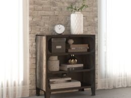 vidaXL Storage Cabinet Gray 28.3"x14.2"x32.3" Metal and MDF