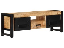 vidaXL TV Stand 47.2"x11.8"x15.7" Solid Wood Mango