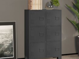 vidaXL Industrial Storage Chest Anthracite 29.5"x15.7"x45.3" Metal