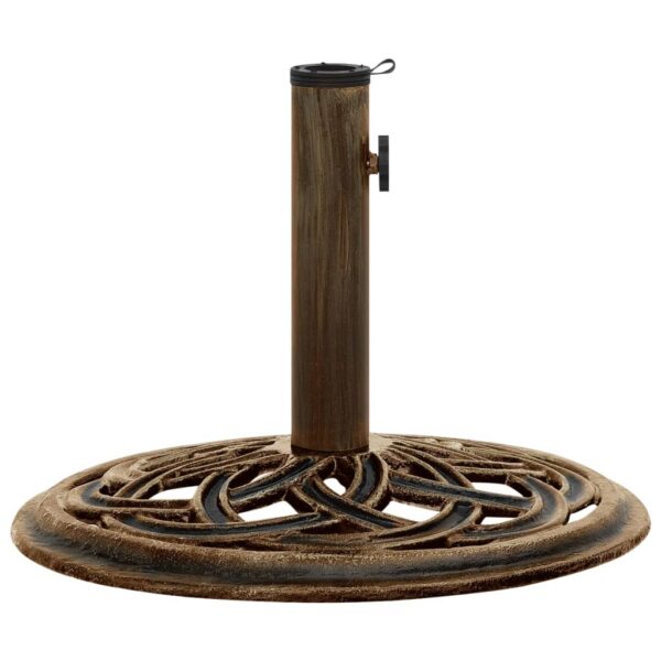 vidaXL Umbrella Base Bronze 17.3"x17.3"x12.2" Cast Iron