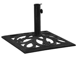 vidaXL Umbrella Base Black 18.5"x18.5"x13" Cast Iron