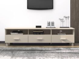vidaXL TV Stand HAMAR Honey Brown 62.2"x15.7"x15.7" Solid Wood Pine