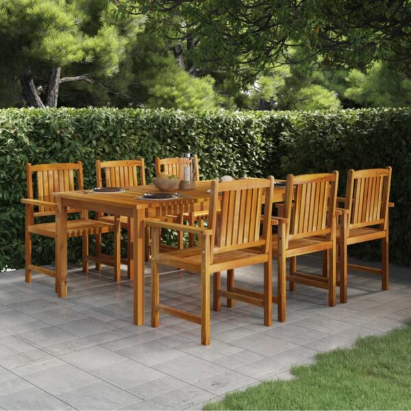 vidaXL Patio Table 78.7"x39.4"x29.1" Solid Wood Acacia