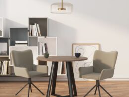 vidaXL Swivel Dining Chairs 2 pcs Light Gray Velvet