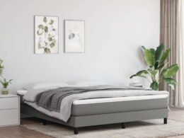 vidaXL Pocket Spring Bed Mattress Dark Gray 72"x83.9"x7.9" California King Fabric