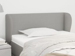 vidaXL Headboard with Ears Light Gray 40.6"x9.1"x30.7"/34.6" Fabric