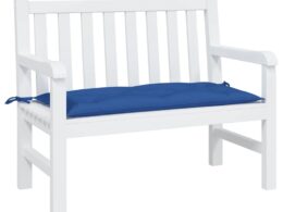 vidaXL Garden Bench Cushion Blue 39.4"x19.7"x2.8" Oxford Fabric