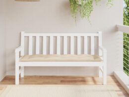 vidaXL Garden Bench Cushion Beige 59.1"x19.7"x2.8" Oxford Fabric