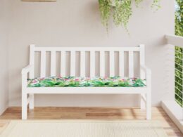 vidaXL Garden Bench Cushion Multicolor 59.1"x19.7"x2.8" Oxford Fabric