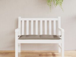 vidaXL Garden Bench Cushion Taupe 43.3"x19.7"x2.8" Oxford Fabric