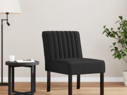 vidaXL Slipper Chair Black Velvet