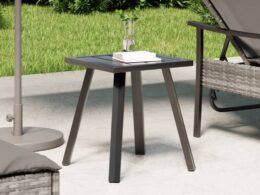 vidaXL Patio Table Anthracite 13.4"x13.4"x15" Steel