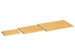 vidaXL 3 Piece Chopping Board Set Bamboo