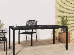 vidaXL Patio Table Anthracite 65"x31.5"x28.3" Steel