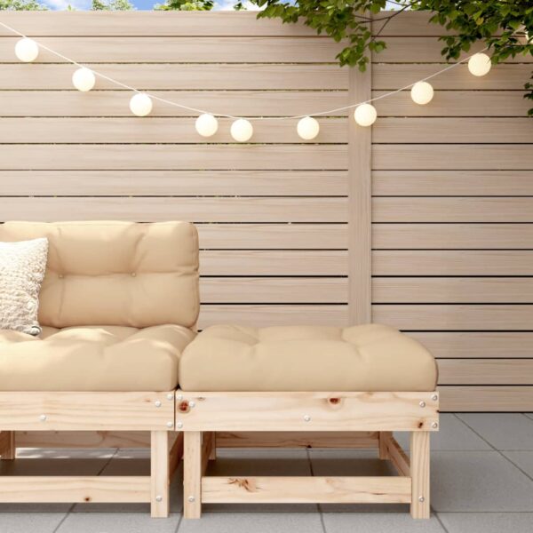 vidaXL Patio Footstool Solid Wood Pine