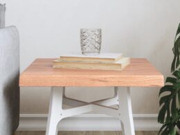 vidaXL Table Top Light Brown 15.7"x15.7"x(0.8"-1.6") Treated Solid Wood Live Edge